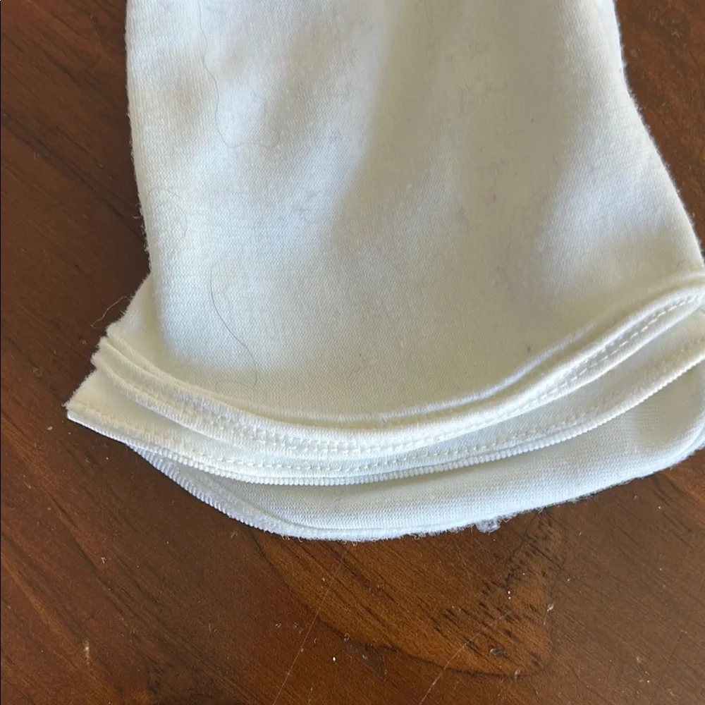 Vintage Chic White Cloth Gloves